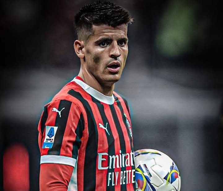 Alvaro Morata, pemain AC Milan yang mulai dikaitkan dengan sejumlah rumor.
