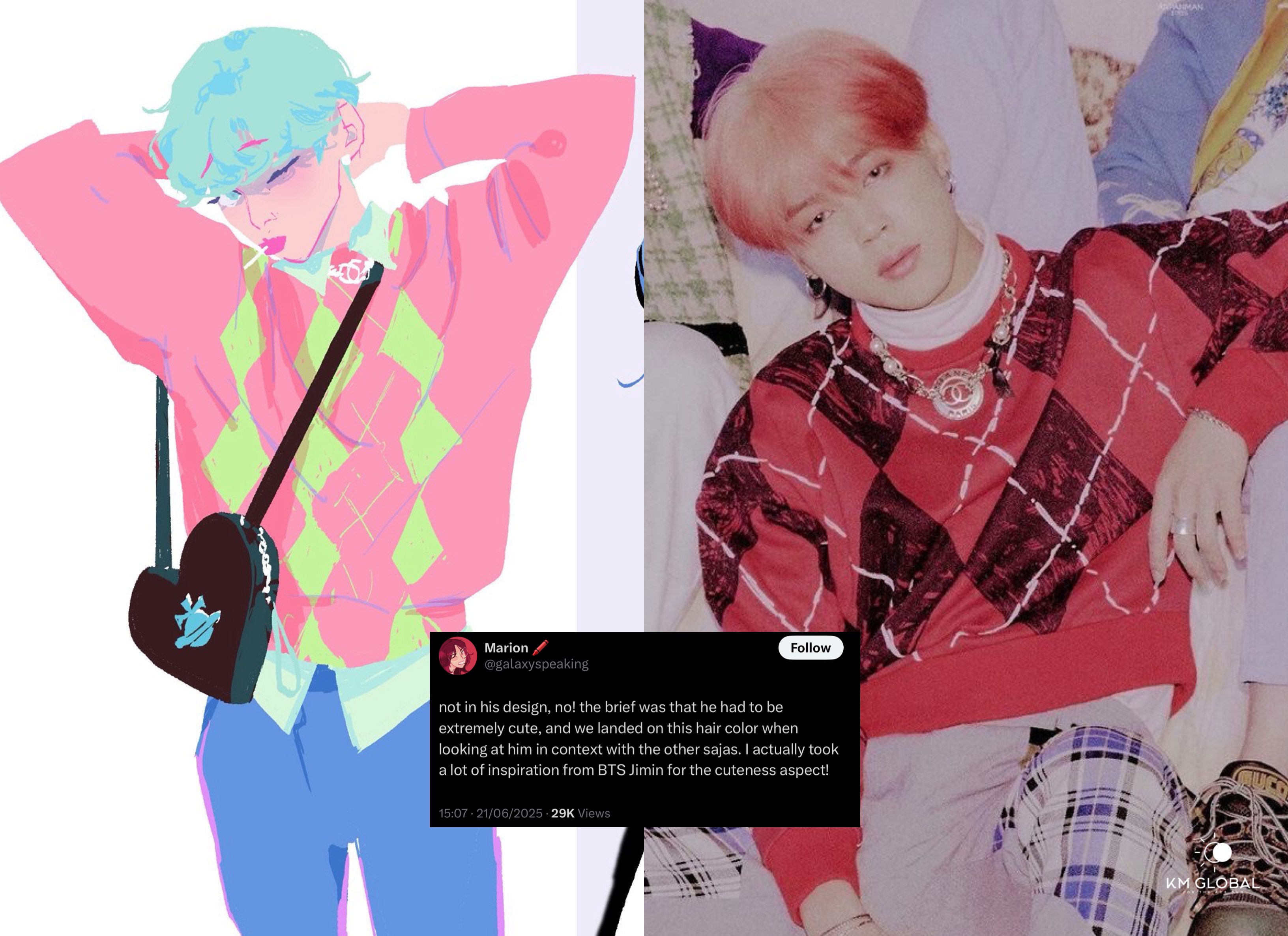 Karakter &lsquo;baby saja&rsquo; di film animasi &lsquo;kpop demon hunter&rsquo; terinspirasi dari jimin bts? berikut faktanya.