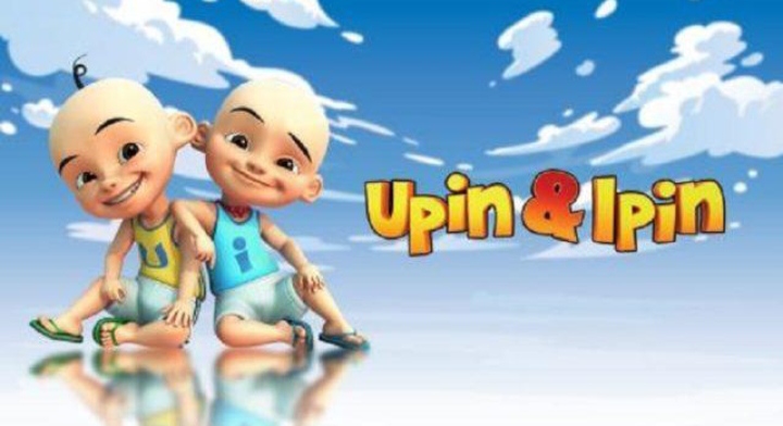 Upin Ipin, serial kartun Malaysia yang disukai anak-anak Lombok.