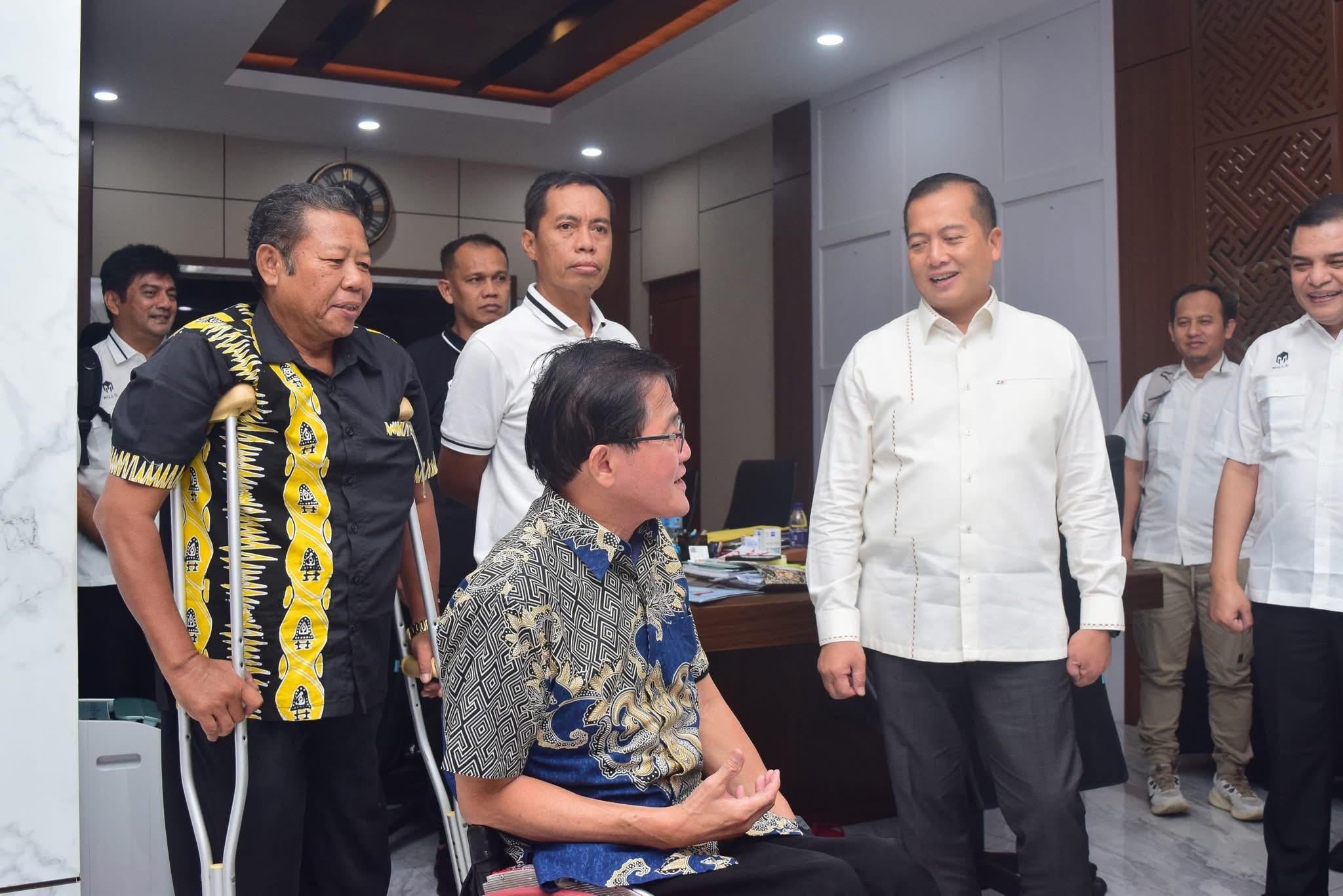 Gubernur NTB Lalu Muhamad Iqbal usai pertemuan dengan NPC Indonesia membahas Peparnas XVIII/2028