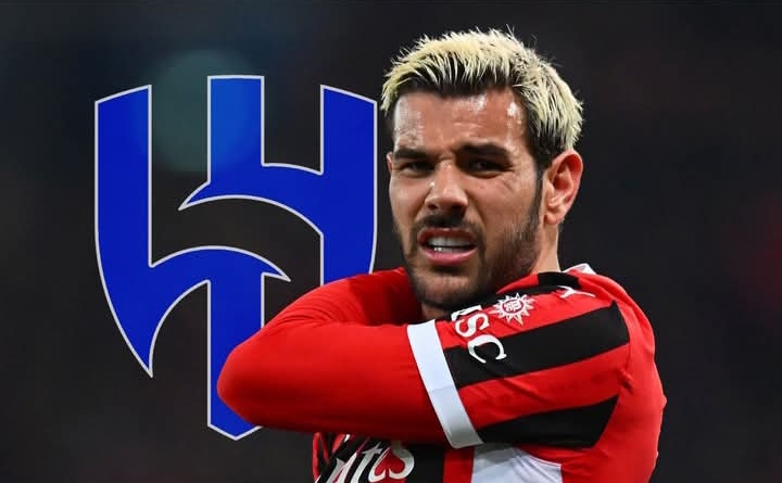 Pemain AC Milan Theo Hernandez yang semakin santer dikaitkan dengan klub Arab Saudi Al Hilal