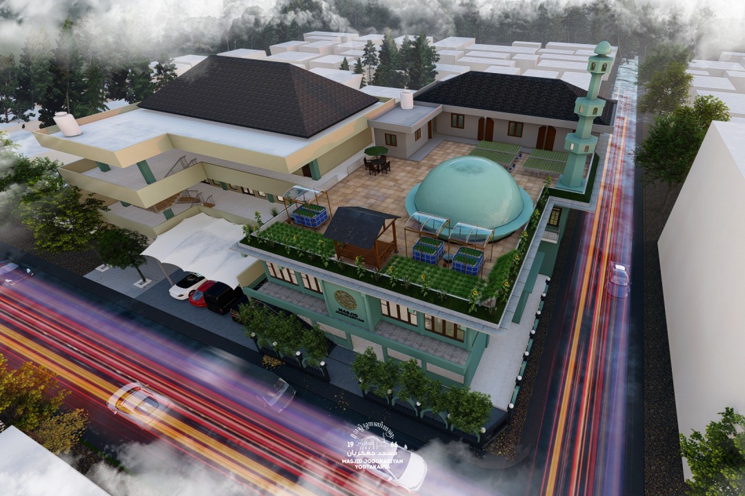 Miniatur Masjid Jogokariyan Yogyakarta yang kini menjadi sorotan usai akun YouTube resminya diblokir oleh platform digital. (foto X @jogokariyan)