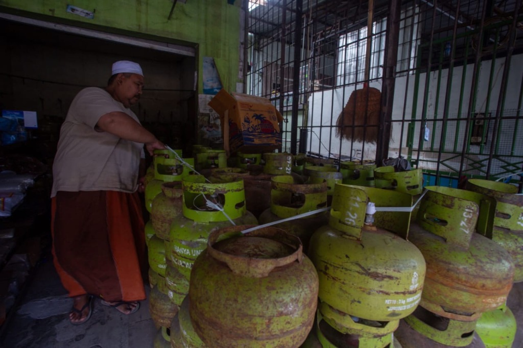 PALING DICARI: Gas melon salah satu komoditas yang paling diburu masyarakat saat ini akibat jumlahnya yang terbatas.&nbsp;