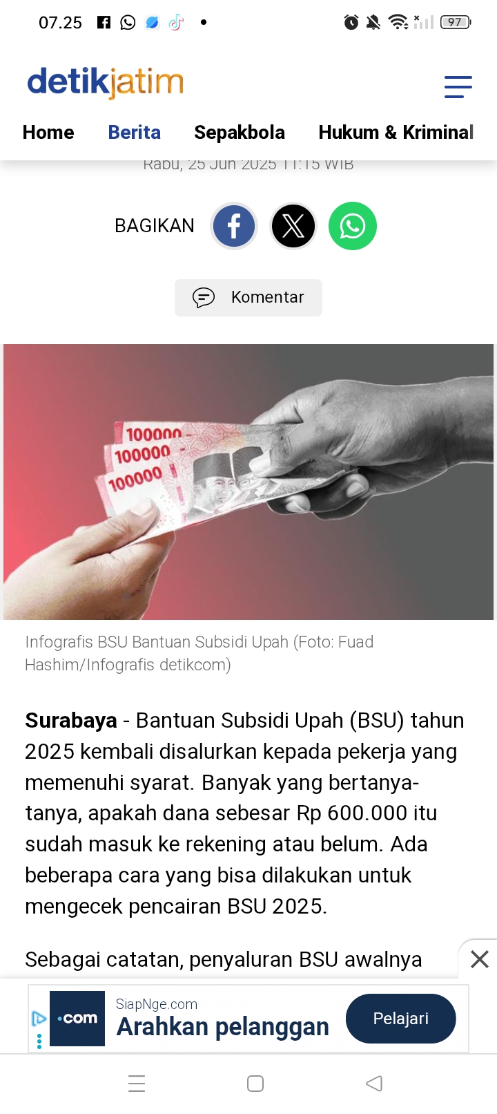 Dinda syok, tiba-tiba dana Rp 1,2 Miliar masuk ke rekeningnya, tak ingin terjerat kasus korupsi, Dinda langsung melapor ke KPK.