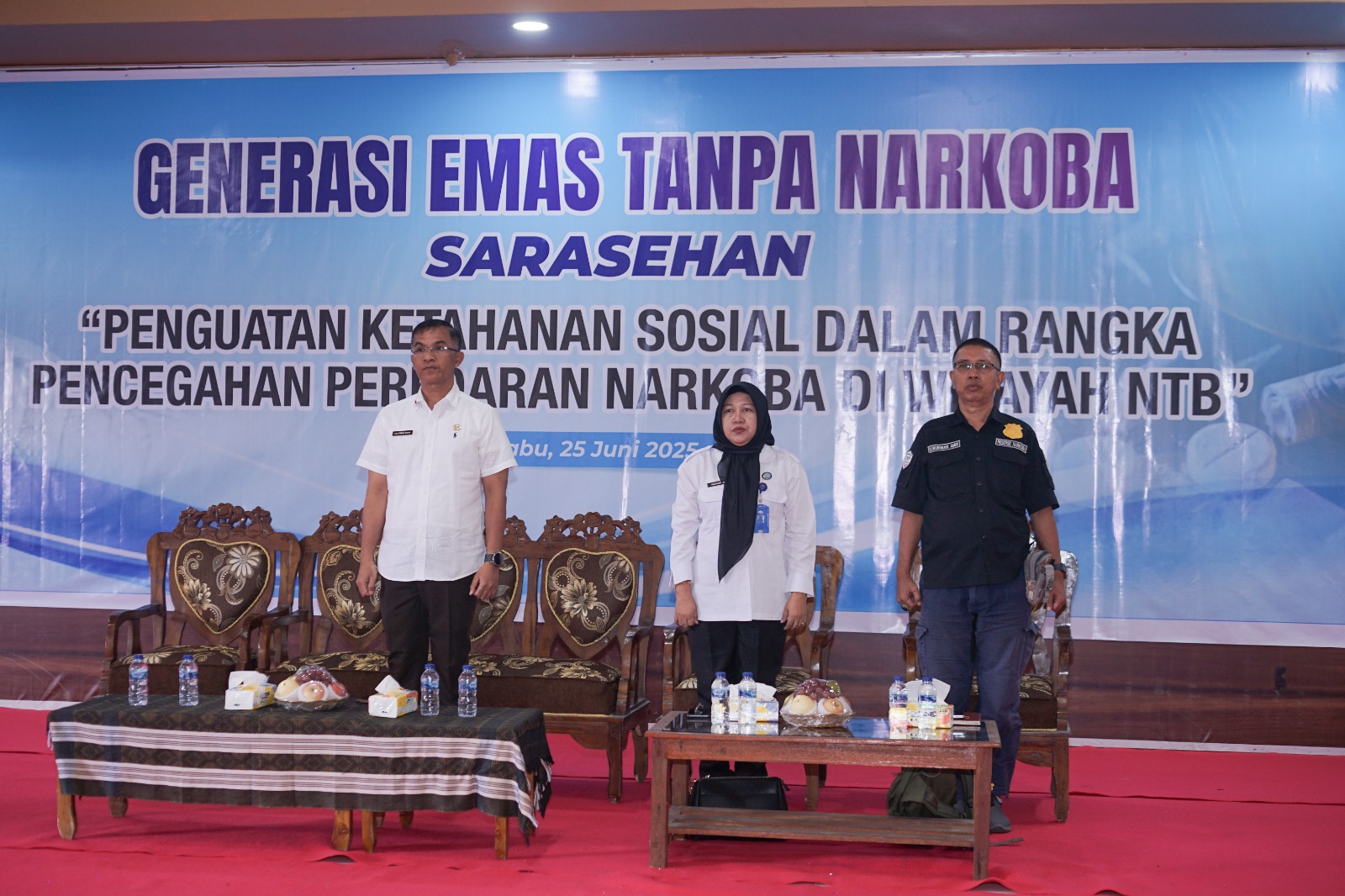 Deklarasi lawan narkoba yang digelar di Lombok Tengah. (IST/Lombok Post)