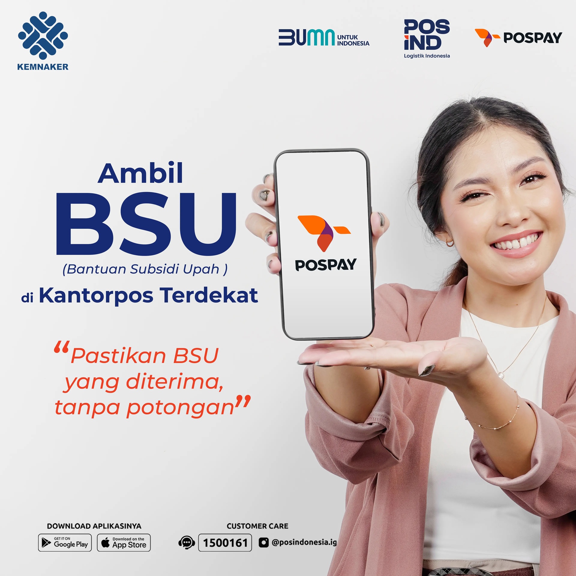 BSU bisa diambil di Kantor Post terdekat. (FOTO: posindonesia.co.id)
