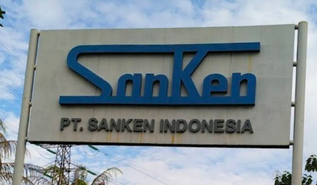 Pelang perusahaan Sanken Indonesia.