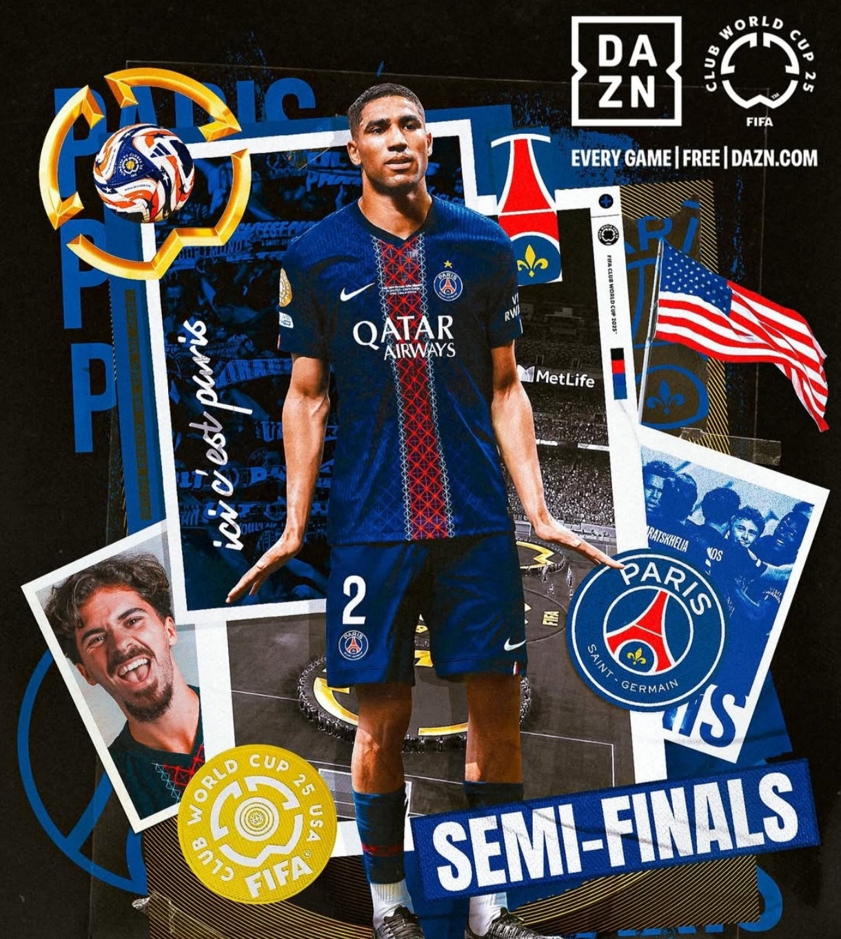 PSG lolos ke semifinal Piala Dunia Antarklub. (FOTO: IG FIFA Club World Cup).