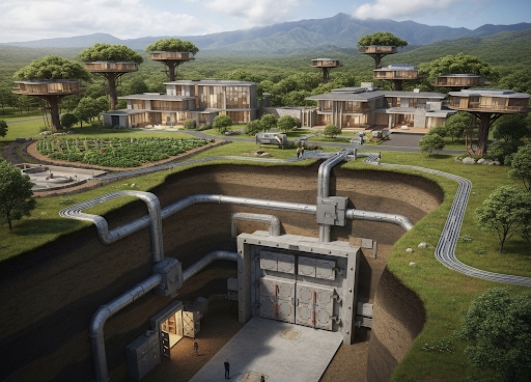 bunker Mark Zuckerberg di Hawaii bukan sekadar tempat berlindung, melainkan pusat bertahan hidup lengkap yang bisa beroperasi mandiri jika dunia menghadapi krisis besar. (Foto: ilustrasi bunker)