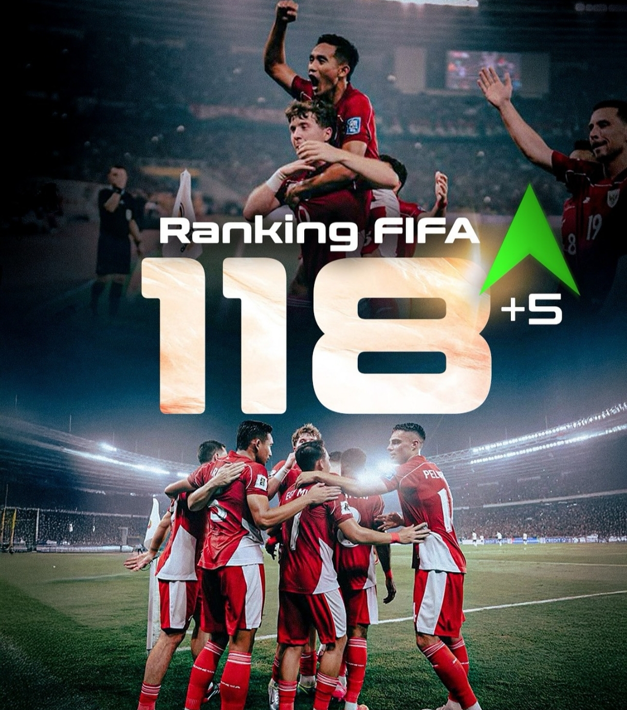 Posisi ranking FIFA Timnas Indonesia pada Juli 2025. (FOTO: IF ERICK THOHIR)
