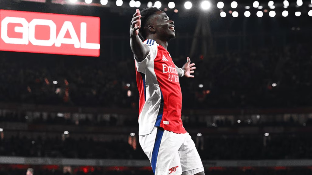 Bukayo Saka kini menjadi salah satu tumpuan Arsenal di lini depan untuk merobek jala gawang lawan.