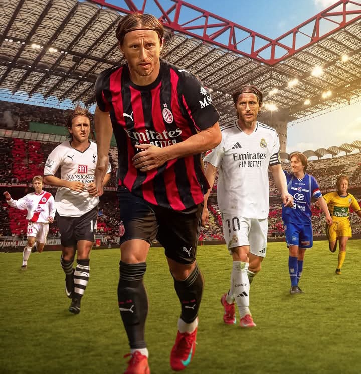 Luka Modric, mantan bintang Real Madrid yang kini jadi pemain AC Milan.