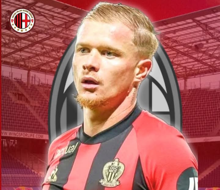 Melvin Bard, bek kiri muda yang bermain untuk OGC Nice kini coba didekati AC Milan.