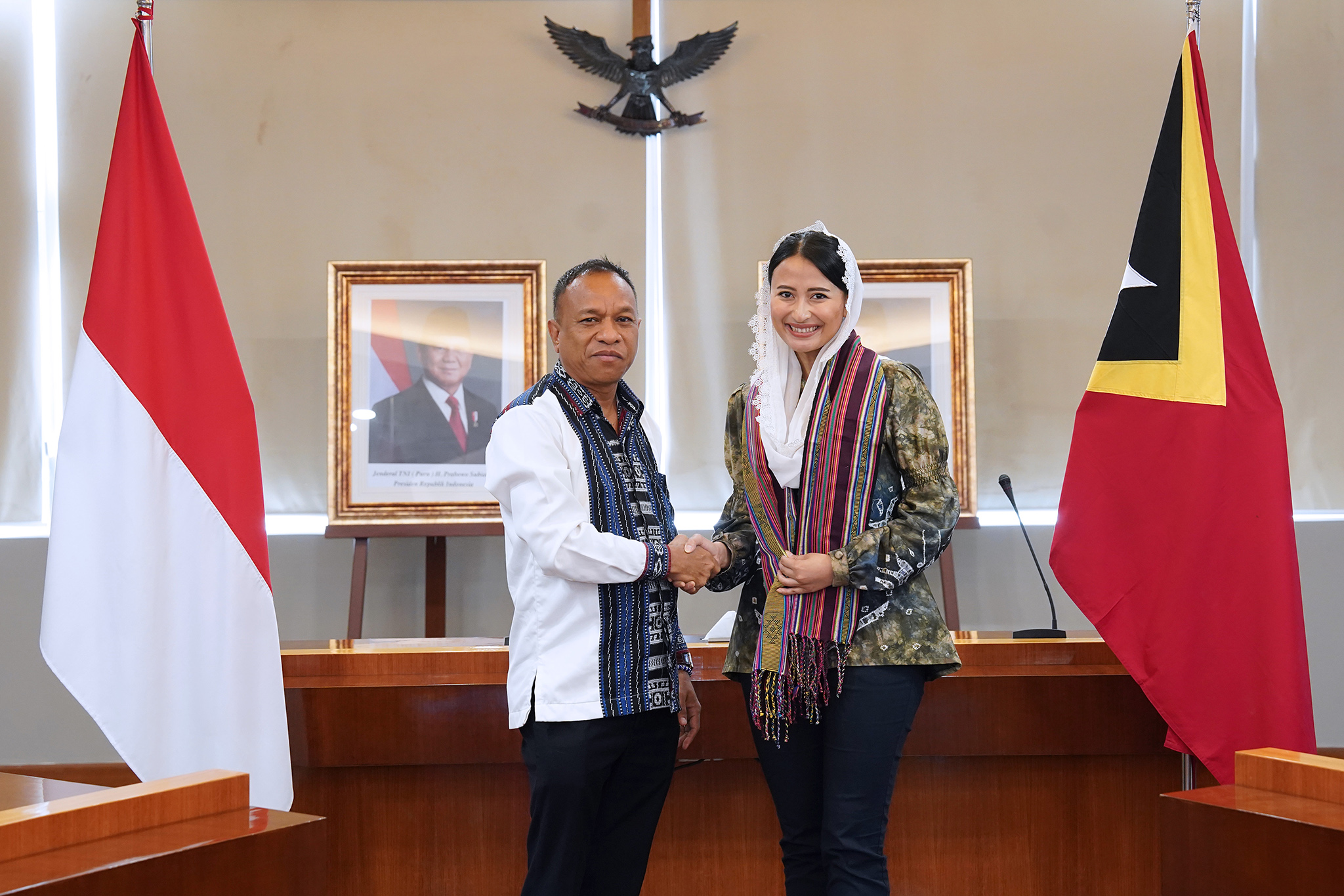 Wamendag Dyah Roro Esti melakukan pertemuan bilateral dengan Menteri Perdagangan dan Industri Timor Leste, Filipus Nino Pereira.