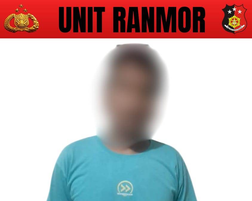 DITANGKAP: Pelaku tindak pidana fidusia berinisial YP ditangkap tim Resmob Satreskrim Polresta Mataram, Minggu (13/7).&nbsp;