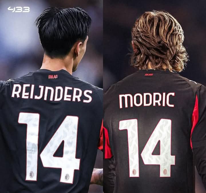 Luka Modric sudah memilih nomor punggung 14 selama berseragam AC Milan, nomor yang sama dengan Tijjani Reijnders.