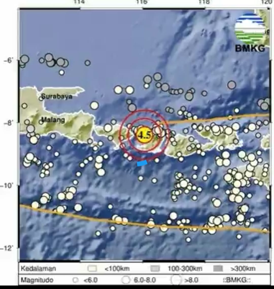 Gempa Magnitudo 4,5 Guncang Lombok Utara, Tak Berpotensi Tsunami