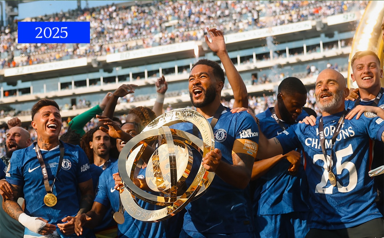 Chelsea mengangkat trofi Piala Dunia Antarklub 2025 dan berhasil melengkapi seluruh kompetisi resmi FIFA.