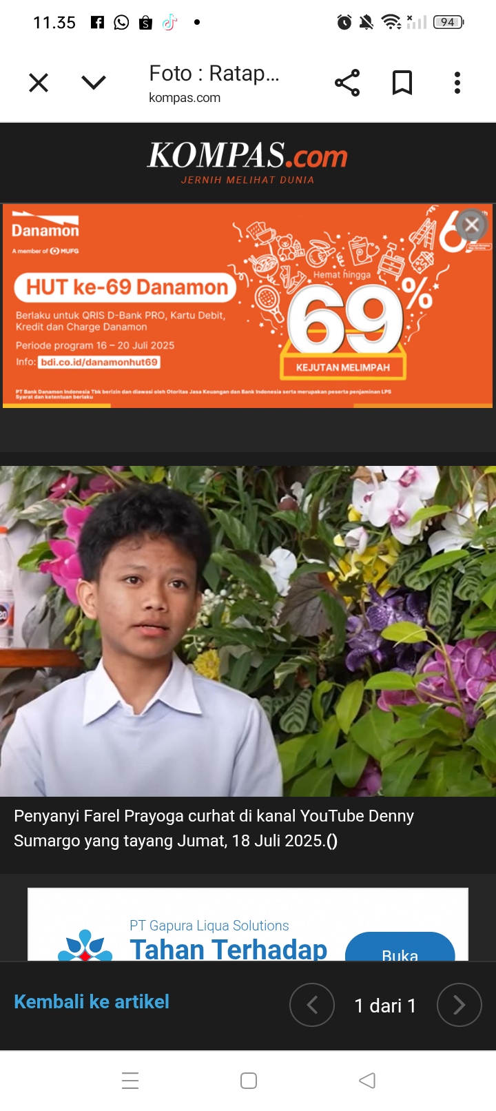 Nasib malang menimpa Farel Prayoga, dia baru mengetahui jika ibu yang kerap menganiaya dirinya hanya seorang ibu tiri.