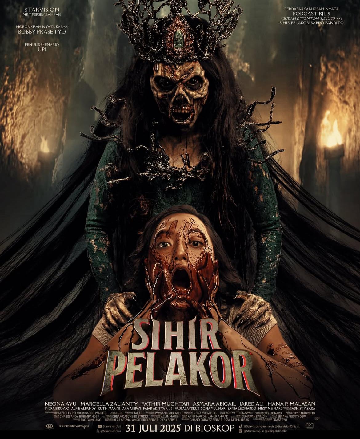 Poster film horor sihir pelakor
