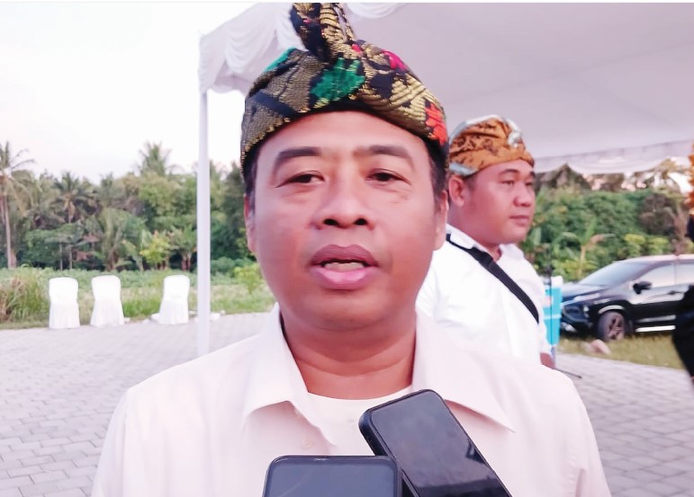 Kepala Bidang Pemasaran Dispar NTB Mulki dalam acara pembukaan event Bejango Desa Anjani, di Desa Anjani, Kecamatan Suralaga, Kabupaten Lombok Timur, Jumat (18/7) lalu.