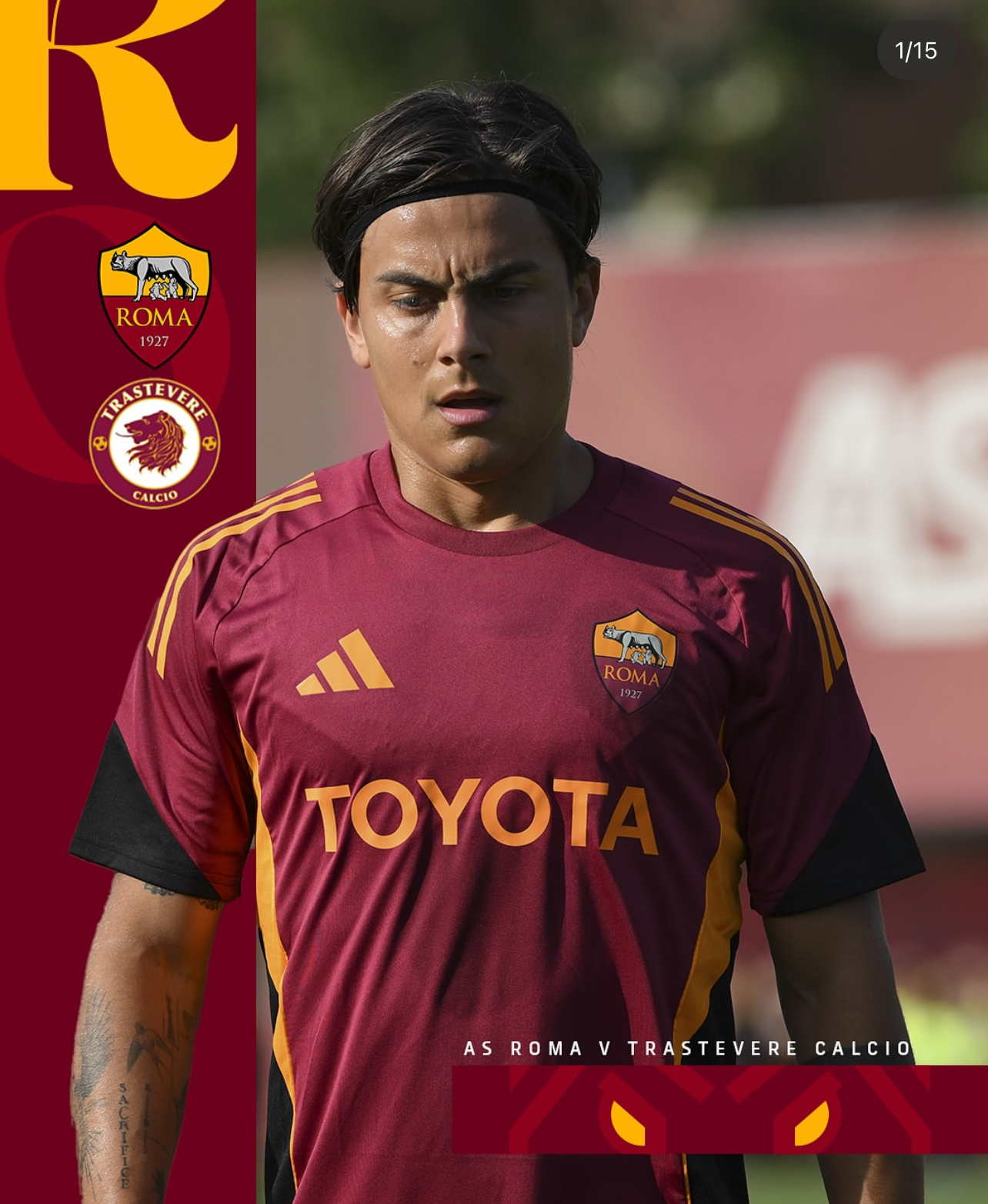 Paulo dybala mencetak dua gol cepat atas kemenangan 14-0 AS Roma melawan Trastvere.
