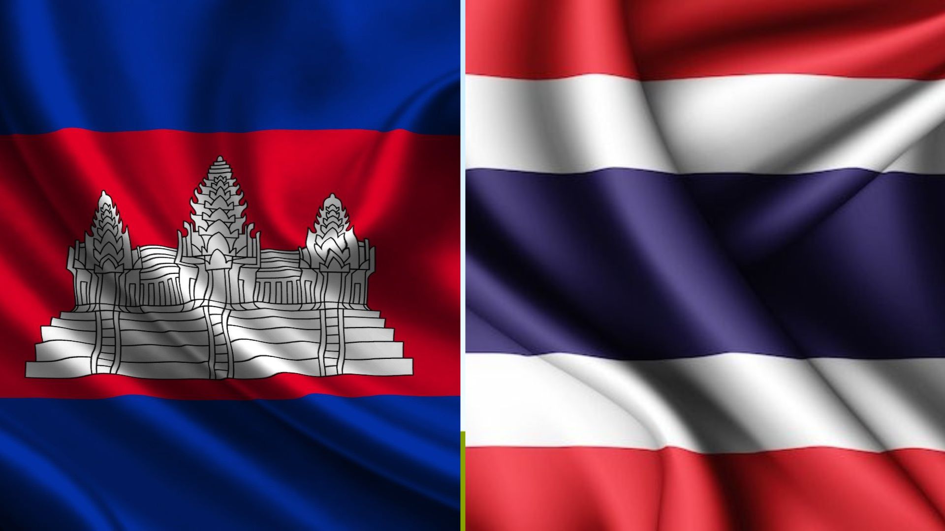 Bendera Thailand dan Kamboja berdiri berdampingan&mdash;simbol harapan damai di tengah konflik panjang dua negara tetangga.
