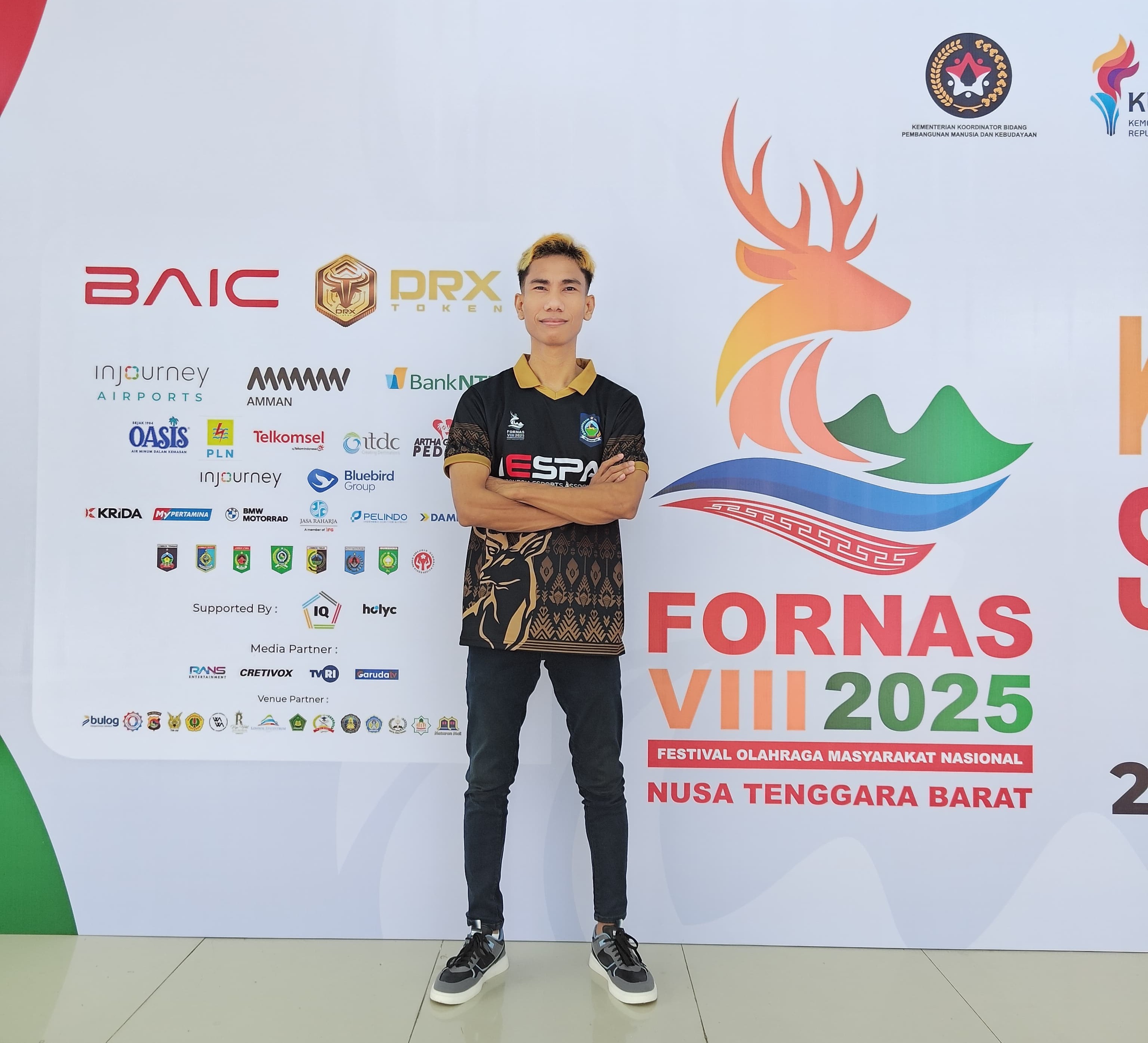 Ashghar Azizi pegiat IESPA divisi Efootball siap memberikan hasil maksimal bagi NTB di FORNAS VIII NTB 2025.