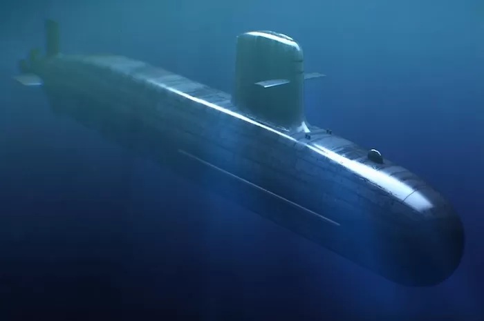 Potret kapal selam kelas scorpene buatan Naval Group, Perancis. (Dok. Kemhan)