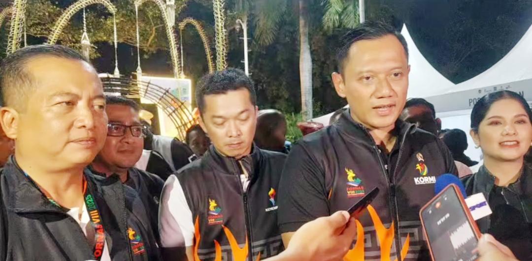 Membuka FORNAS VIII 2025, Menteri AHY sebut bukan sekedar ajang olahraga tapi penguatan karakter unggul dan peningkatan ekonomi daerah bagi NTB.