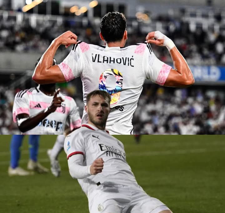 Dusan Vlahovic, solusiSantiago Gimenez, yang tak kunjung mencetak gol bagi AC Milan.