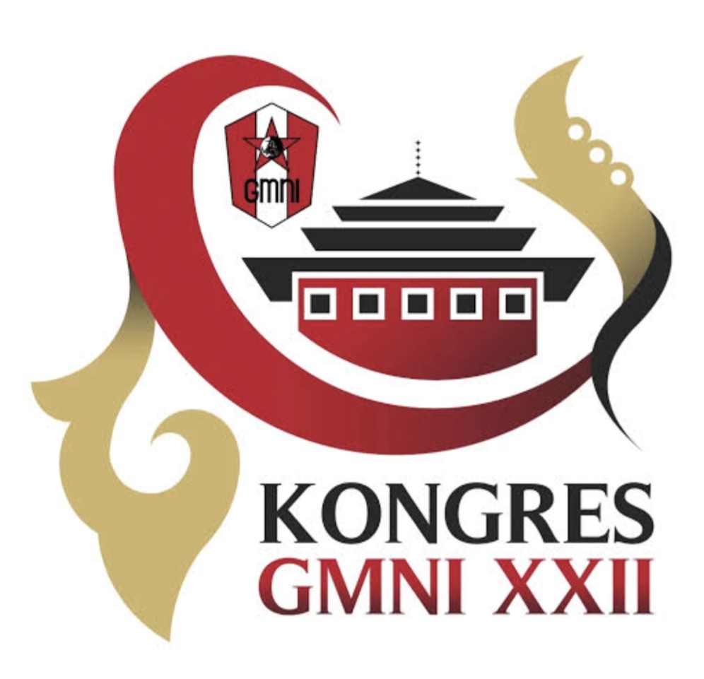 Logo Kongres GMNI XXII di Bandung, Jawa Barat.