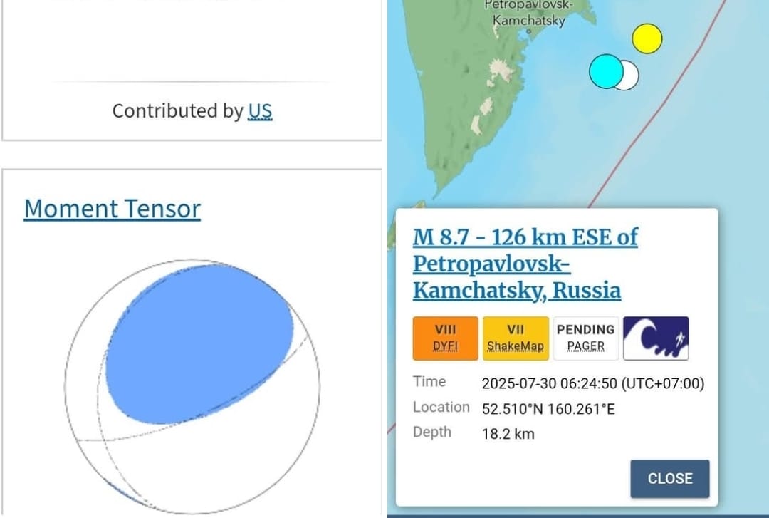 Peringatan Tsunami Dikeluarkan untuk WNI di Jepang, Gempa Kamchatka M8,7 Picu Ancaman Gelombang 3 Meter!