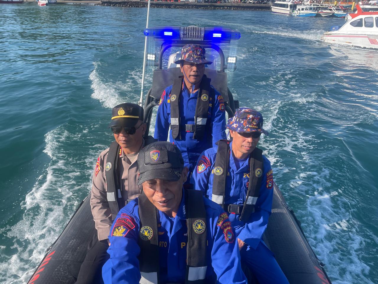 Sat Polairud Polres Lombok Utara Lakukan Pengamanan dan Patroli FORNAS VIII 2025