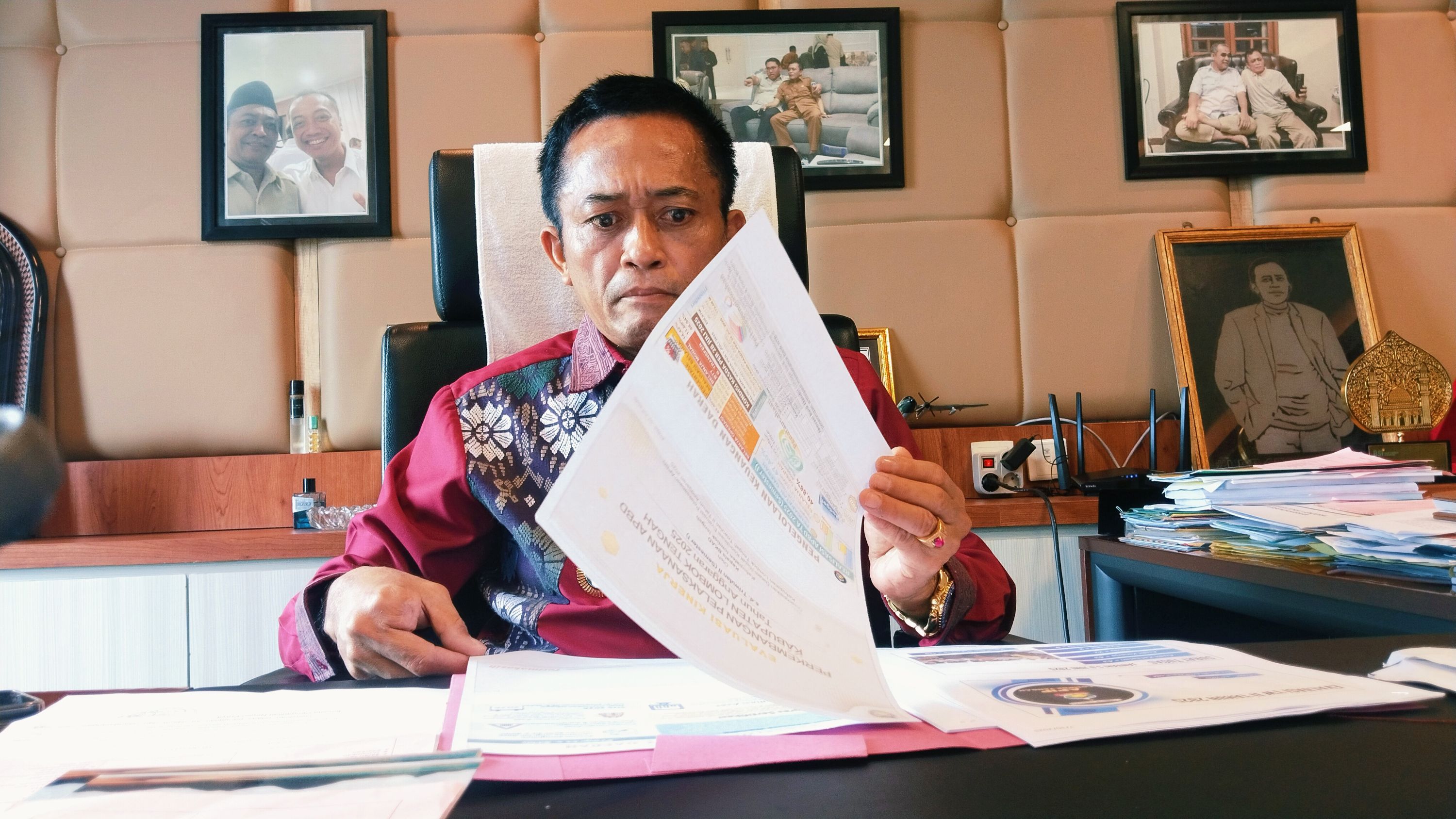 Bupati Lalu Pathul Bahri menyebut realisasi APBD Lombok Tengah baru menyentuh 48 persen pada semester 1 tahun 2025