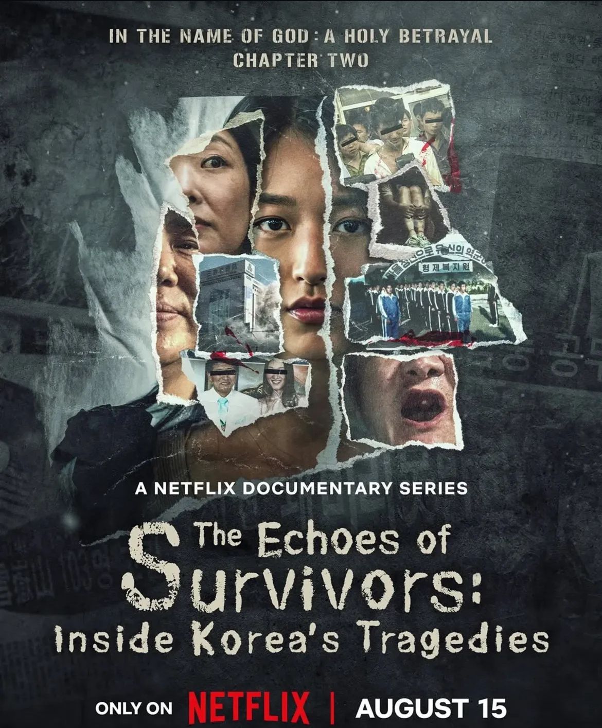Poster serial dokumenter the echoes of survivors: inside korea