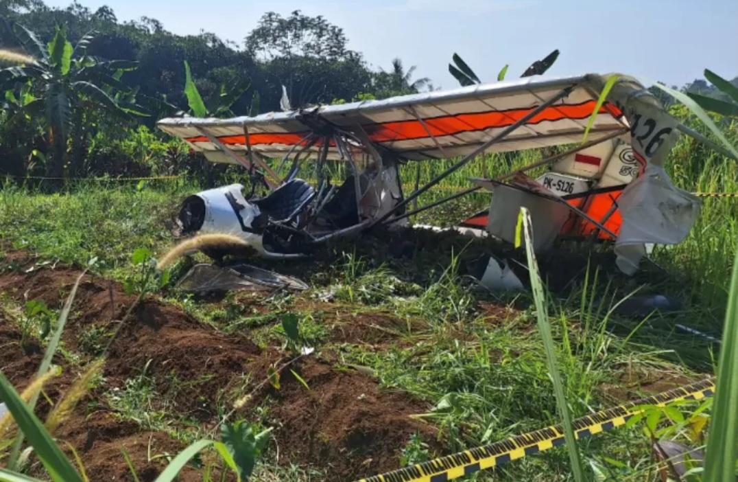 Kronologi pesawat latih jatuh di Bogor