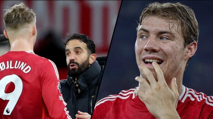 Rasmus Hojlund, pemain Manchester United yang dikaitkan dengan AC Milan.