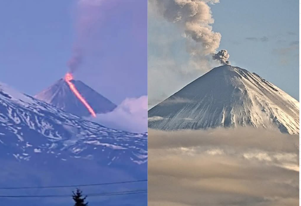 Erupsi gunung di Rusia