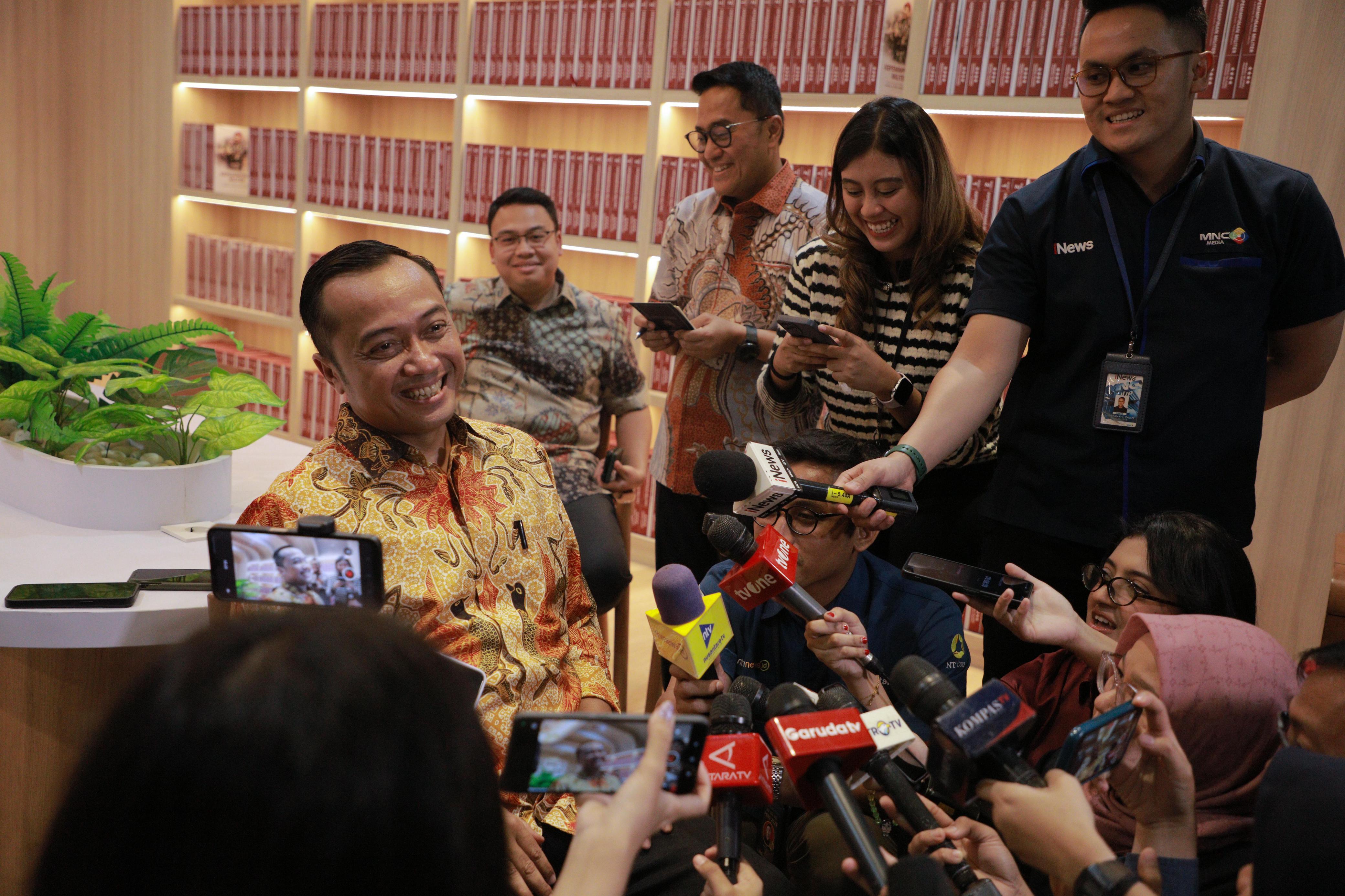 Mensesneg Prasetyo Hadi saat temu media di Kompleks Istana Kepresidenan Jakarta, Selasa (5/8).