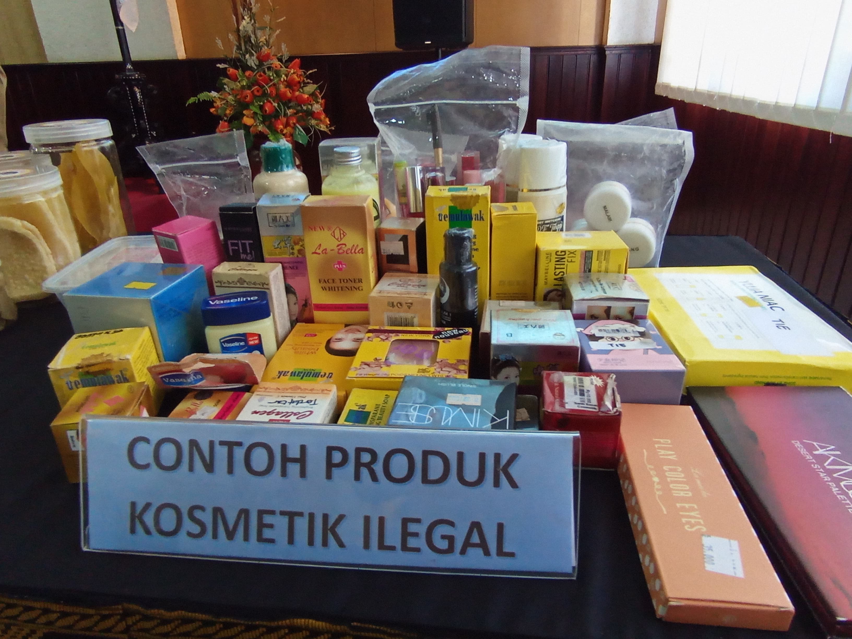 Produk kosmetik ilegal yang diamankan BBPOM Mataram karena tidak memiliki izin edar dan mengandung zat berbahaya.