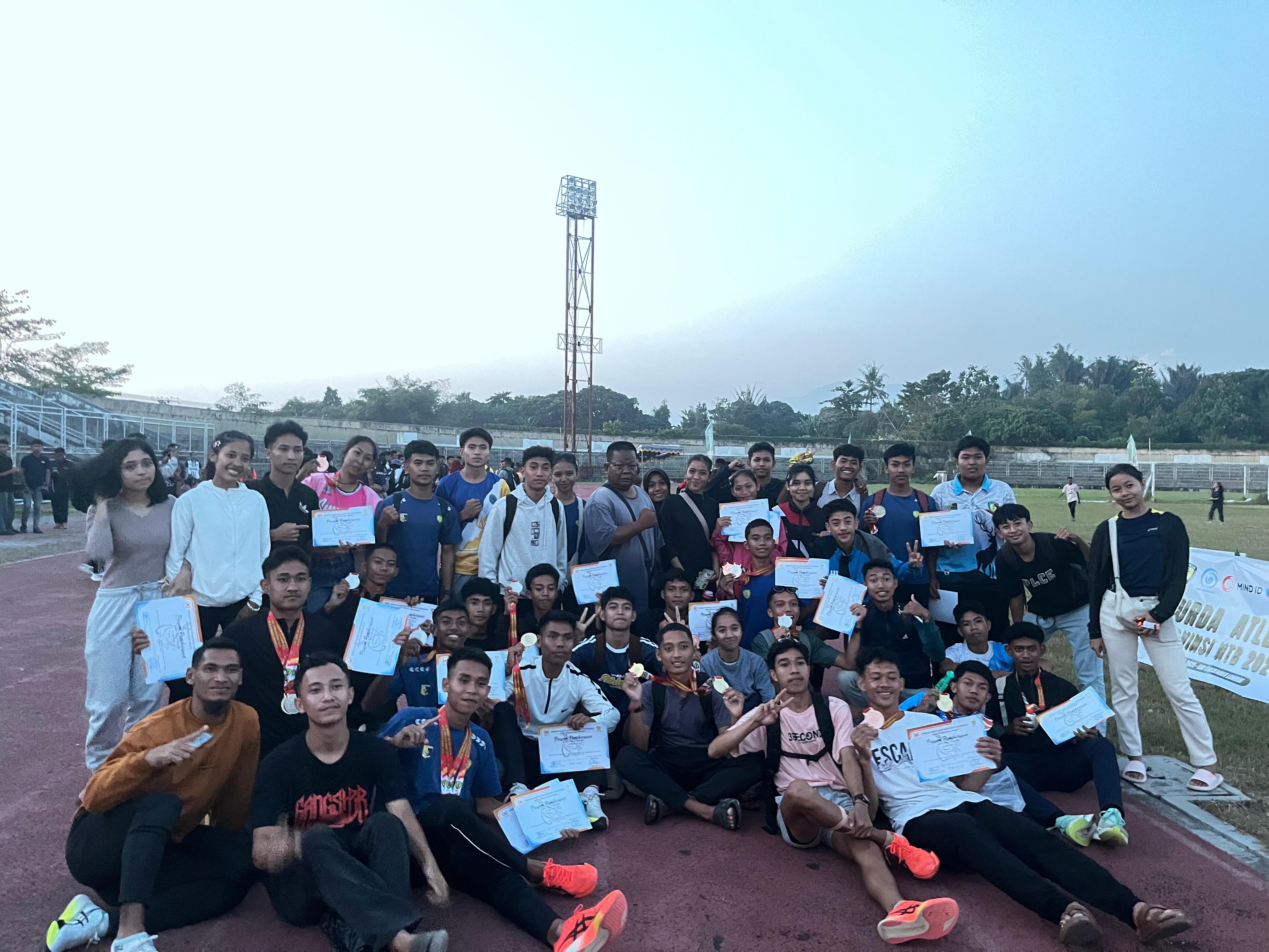 Atlet asal Lombok Timur binaan Klub Atletik Kijang Rinjani sukses menjadi penyumbang medali emas terbanyak pada Kejurda Atletik 2025