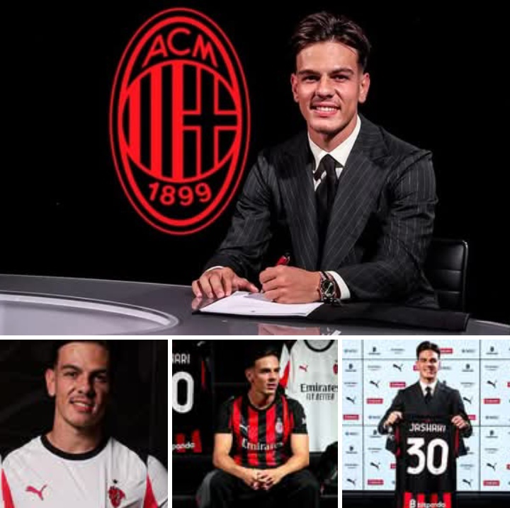 Ardon Jashari, pemain baru AC Milan yang sudah melakukan tanda tangan kontrak.
