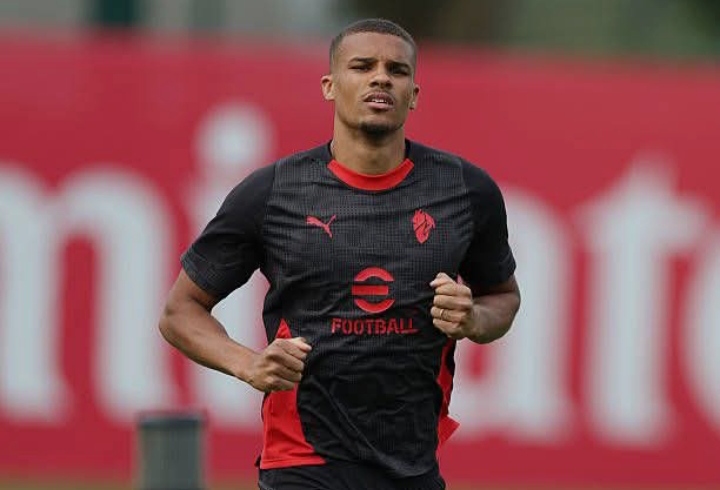 Malick Thiaw, bek muda AC Milan yang diminati Newcastle United.