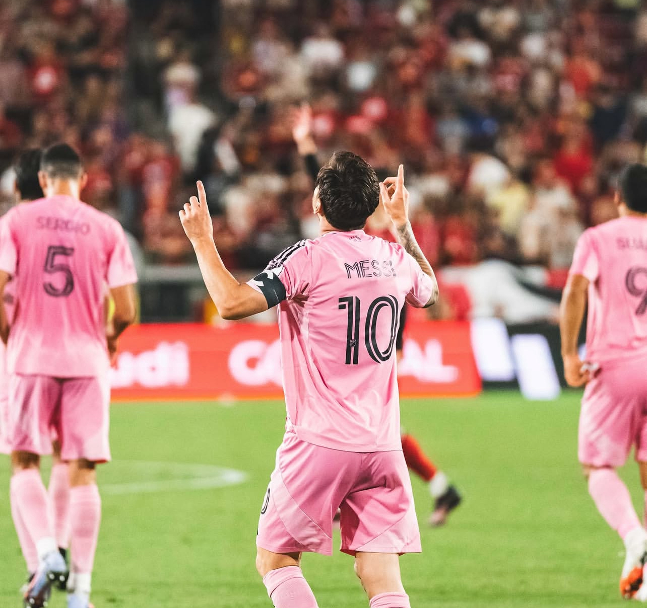 Lionel Messi saat memimpin kemenangan Inter Miami di Major League Soccer, belum lama ini.