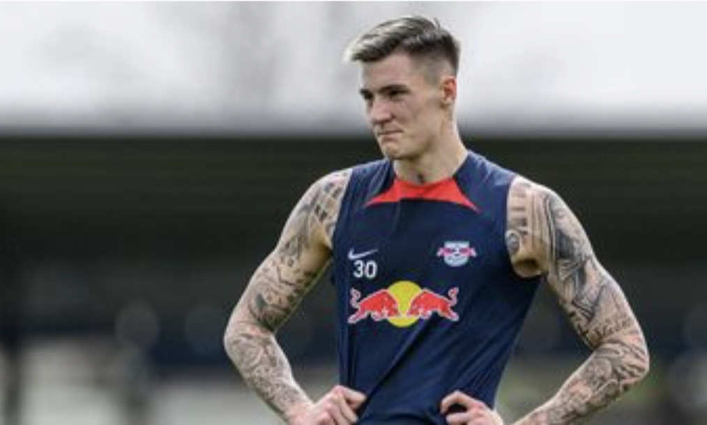 Benjamin Sesko telah menyetujui persyaratan pribadi dengan Manchester United. (istimewa)