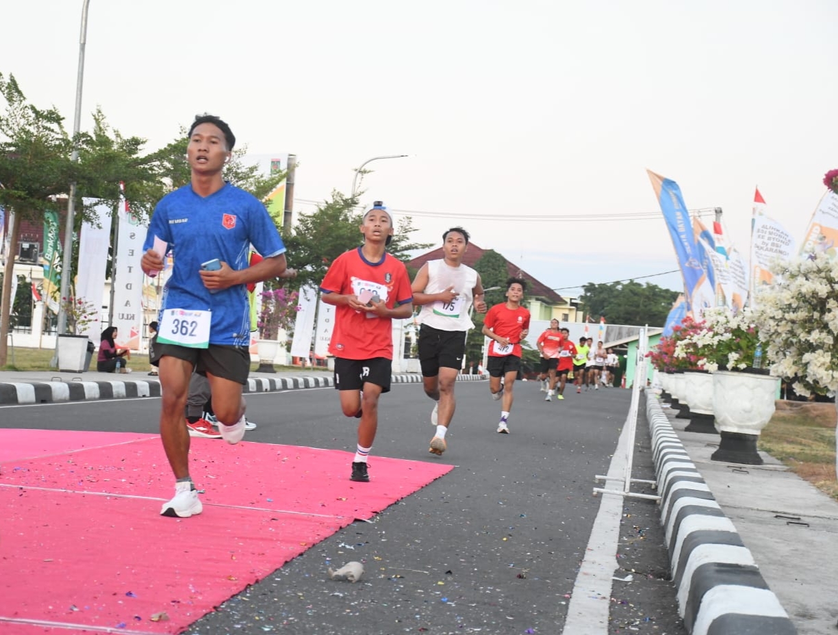 PROMOSI WISATA: Event Fun Run 5K diikuti para peserta dari beberapa daerah di NTB.