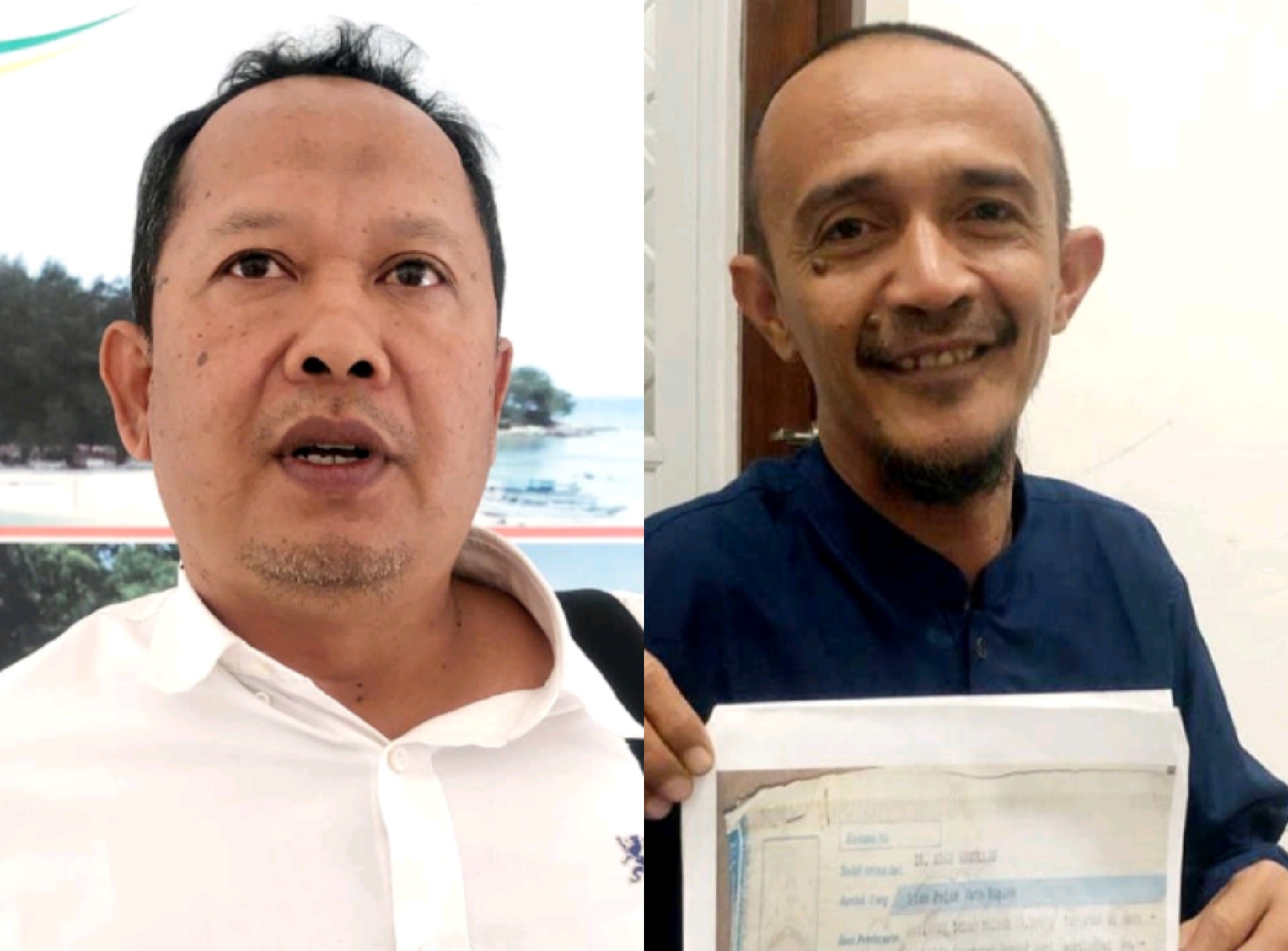 Kabag Hukum Setda Lobar Dedi Saputra (kiri) dan Aan Ramadhan.