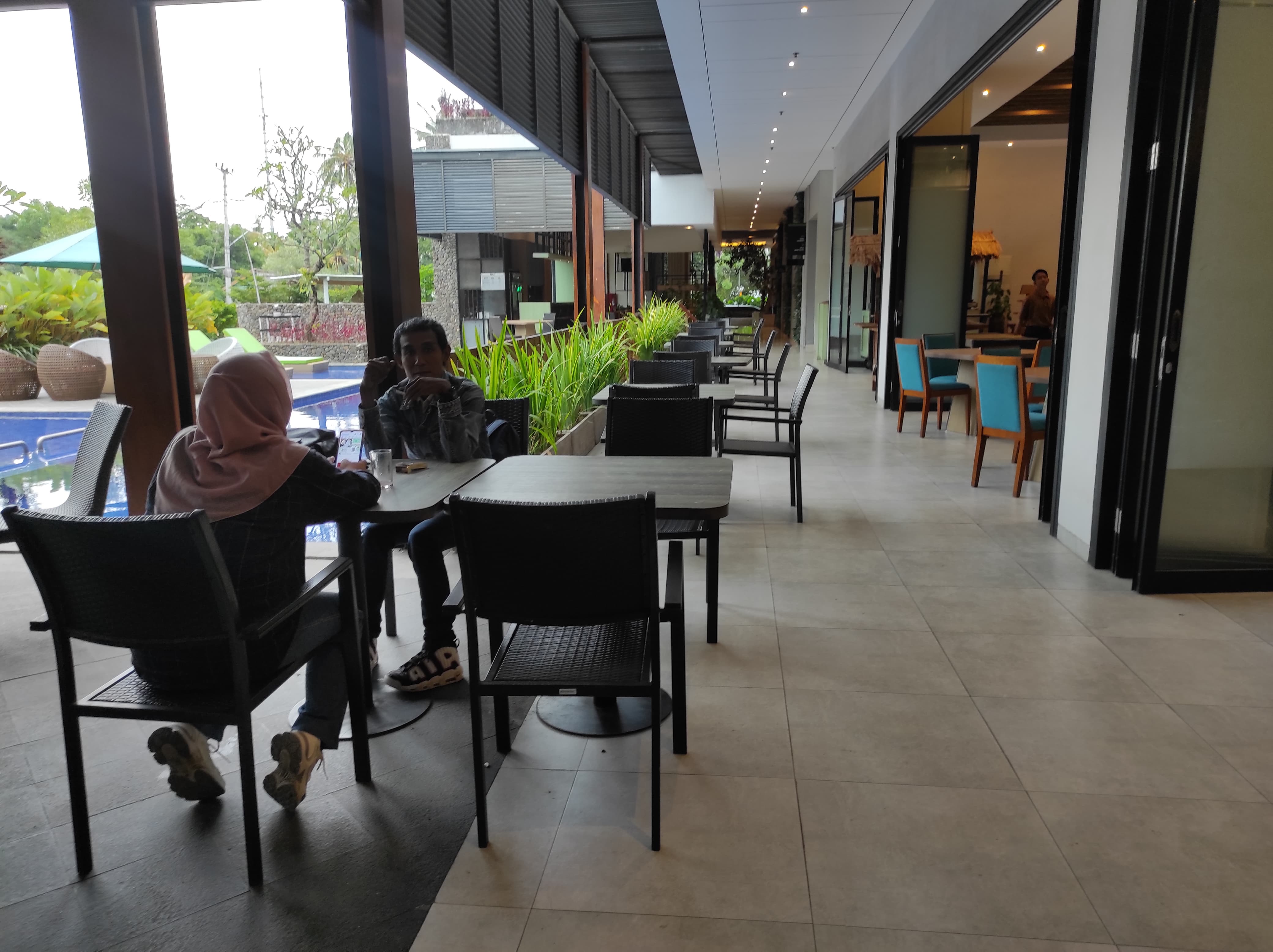 Suasana salah satu hotel di Lombok Barat.