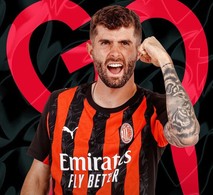 Christian Pulisic, striker dadakan AC Milan yang mencetak gol kedua dalam laga vs Bari.